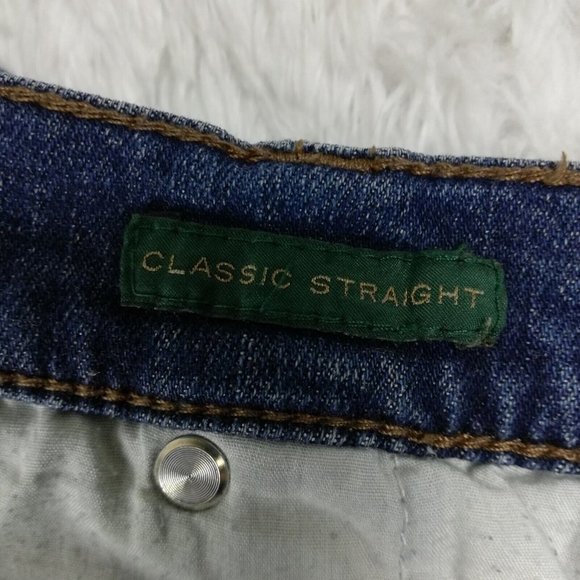 Lauren Jeans Co Womens Jeans Classic Straight Blue Denim Medium Wash Petite 8P - Picture 11 of 12